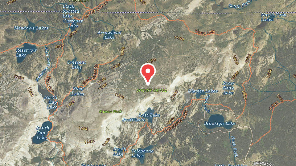 Map of Snowy Range OHV Trails