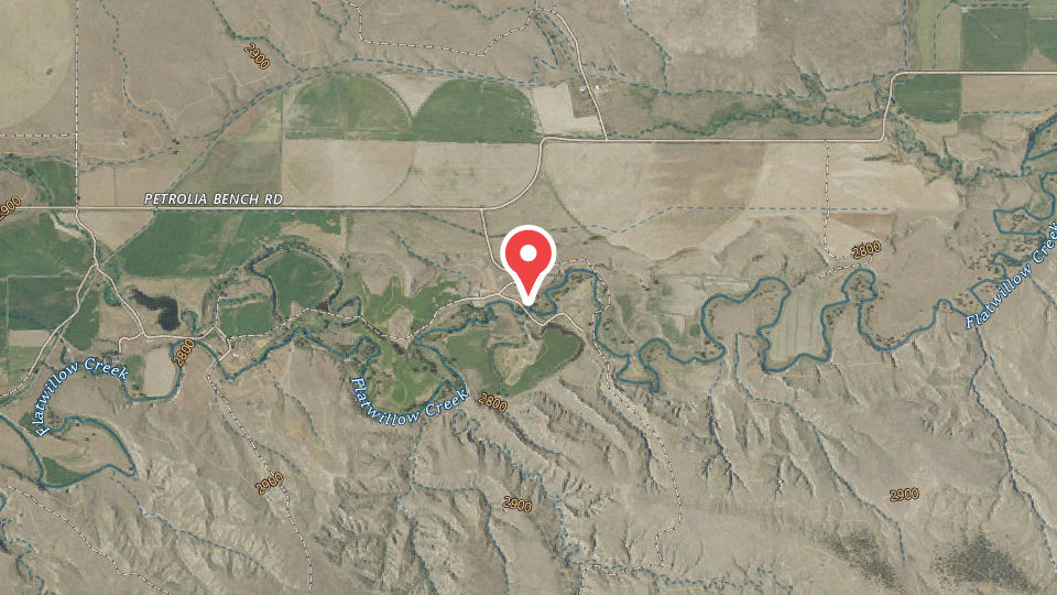 Map of Flatwillow Creek Outfitter