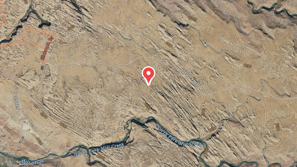 Map of Sand Flats