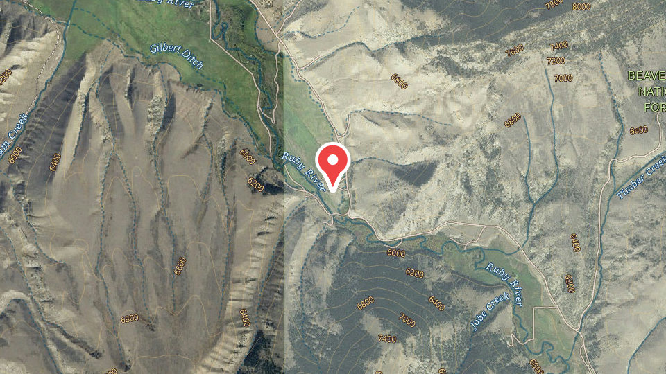Map of Upper Canyon Outfitters