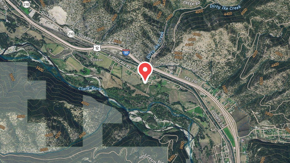 Map of 4x4 Routes of Western Montana