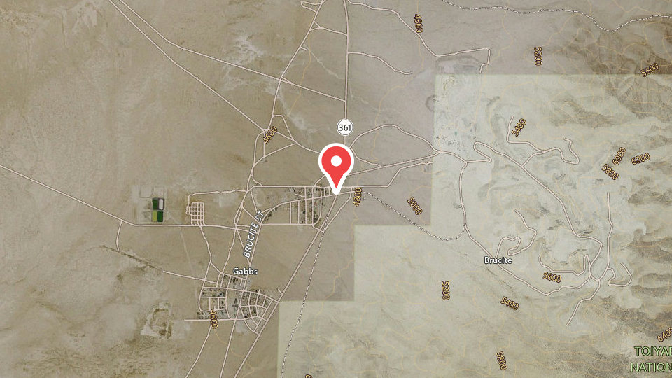 Map of Gabbs Valley OHV Area