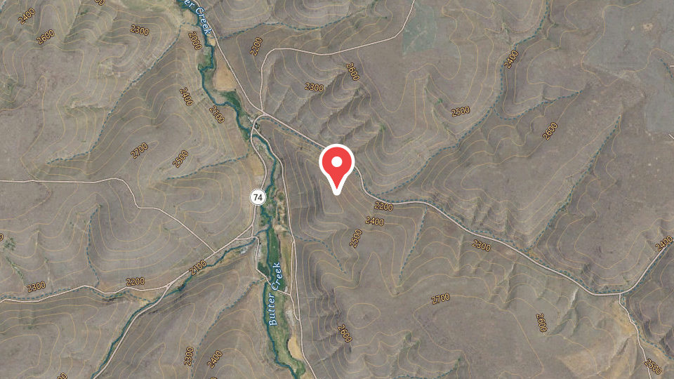 Map of Hunt Oregon