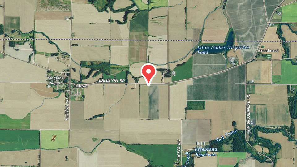 Map of Oregon Duck Hunting Club Perrydale Farms