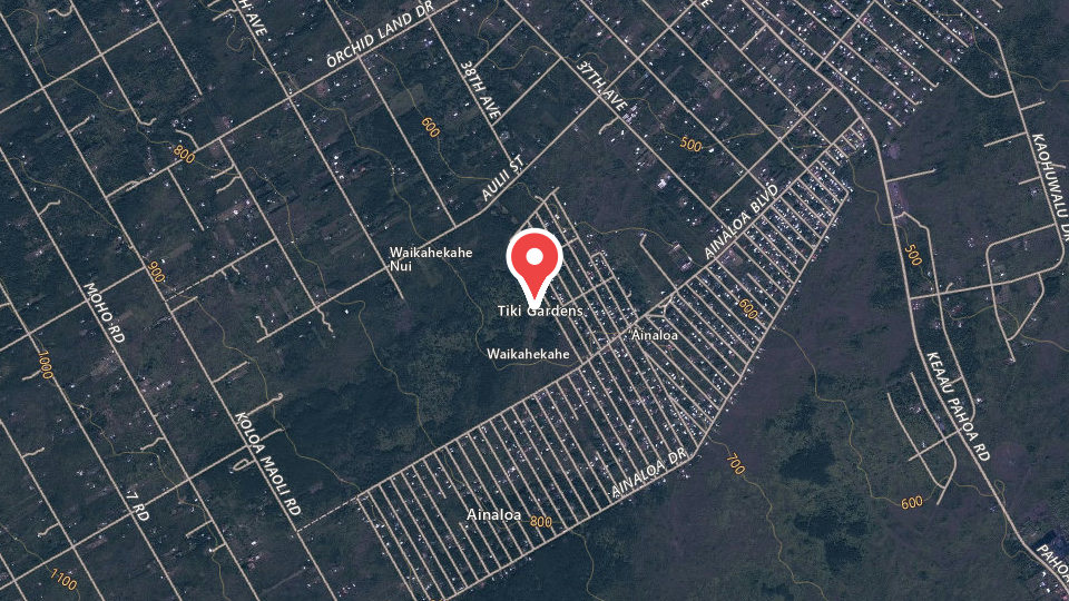Map of Ainaloa