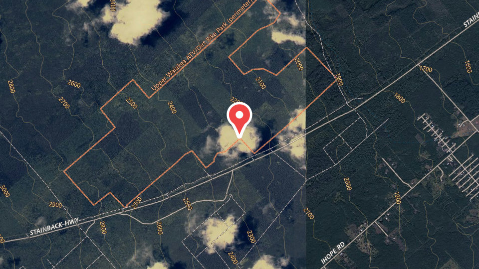Map of Upper Waiakea ATV and Dirt Bike Park