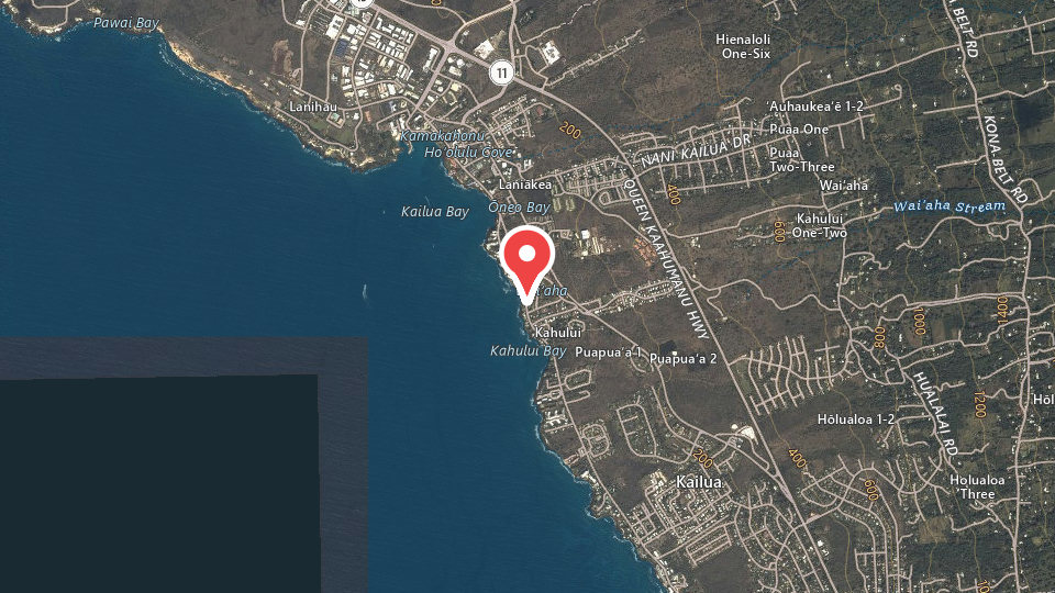 Map of Hawai'i Lifeguard Surf Instructors