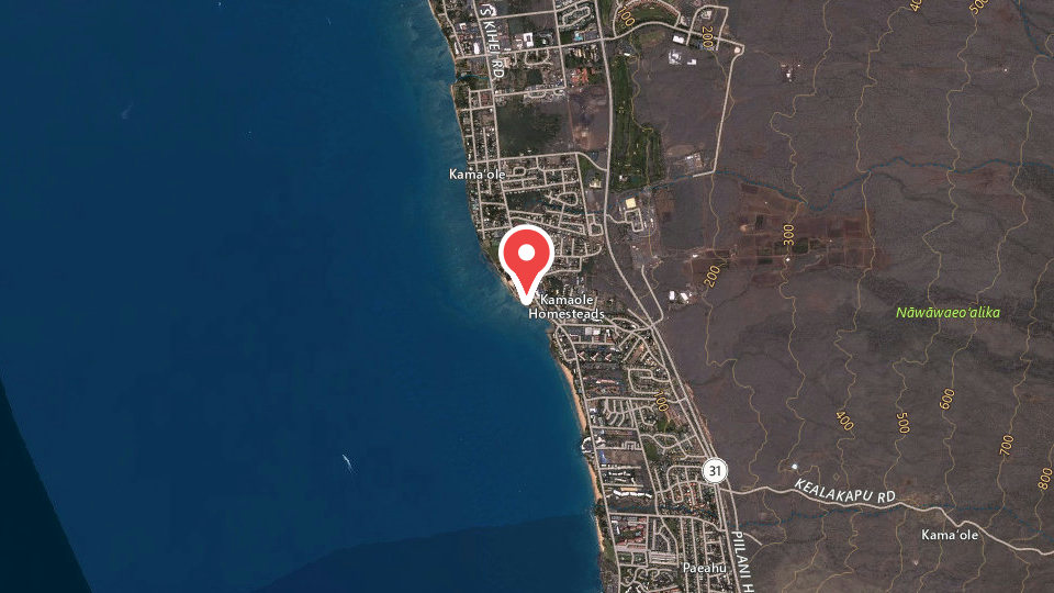 Map of Waves Hawaii Surf School