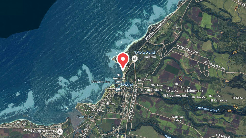 Map of Fozzy Surf School