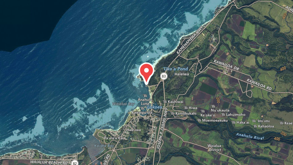 Map of Haleiwa Surf School