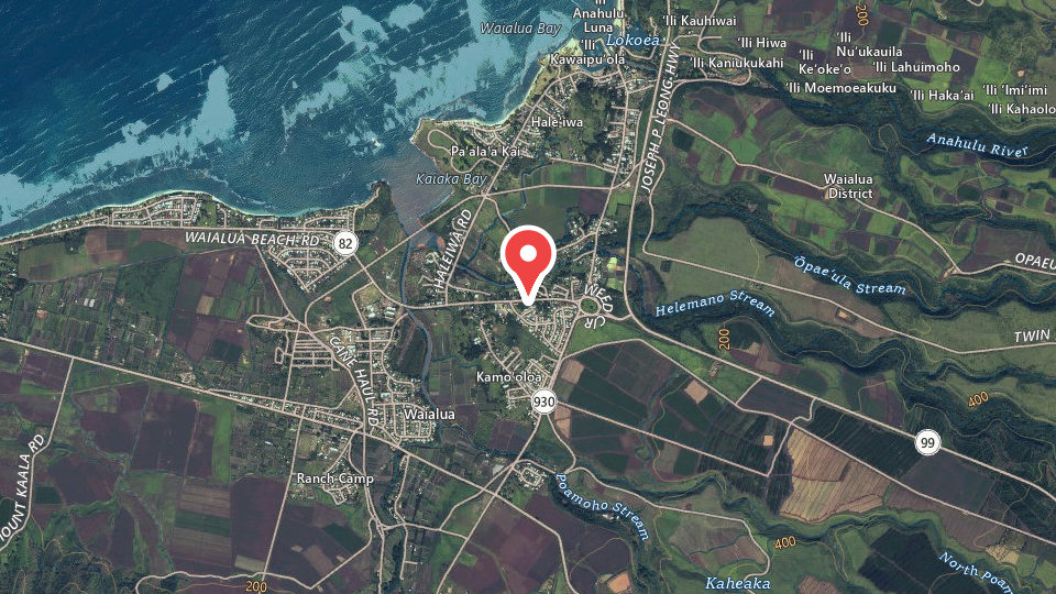 Map of Island Style Surf School