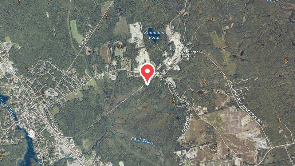 Map of Down East Sunrise Trail