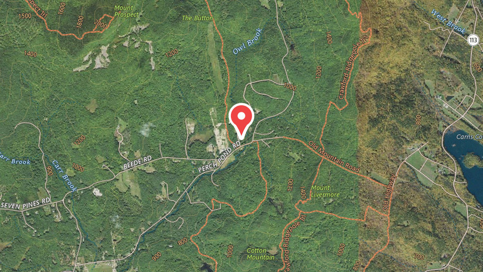 Map of State of New Hampshire Fish & Game Department: Owl Brook Hunter Education Center
