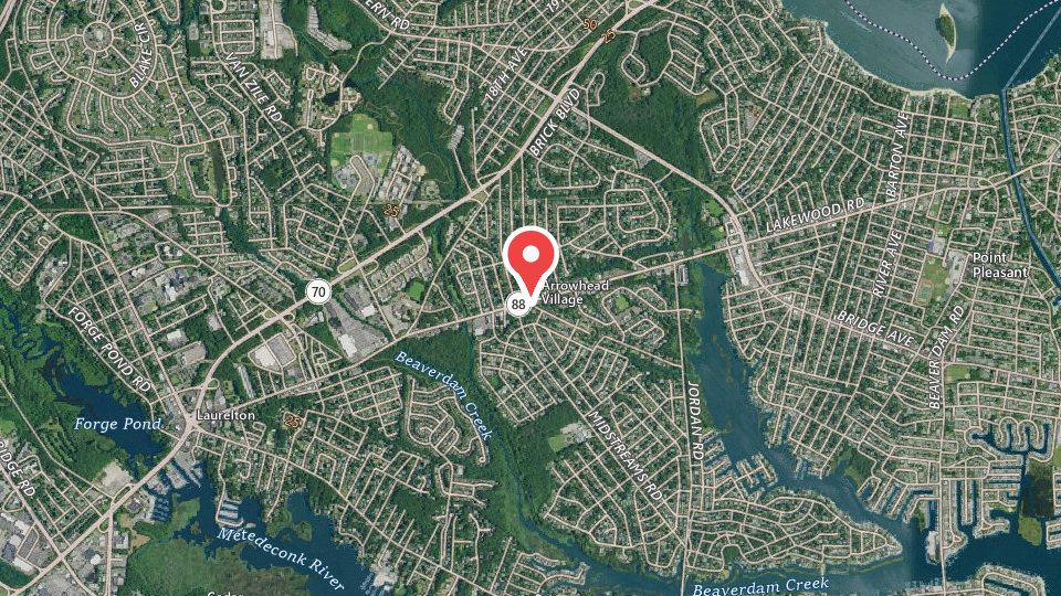 Map of Jersey Hooker Outfitters