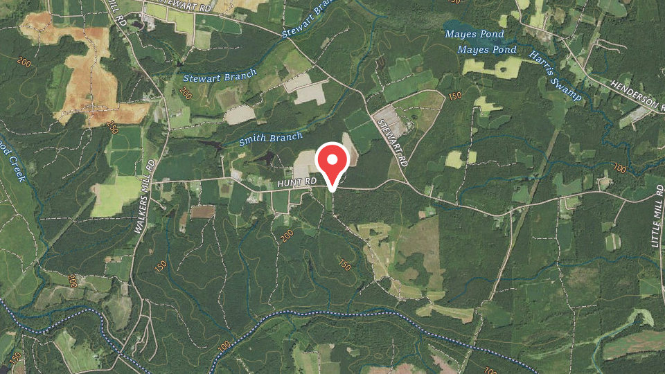 Map of Hunts Game Preserve