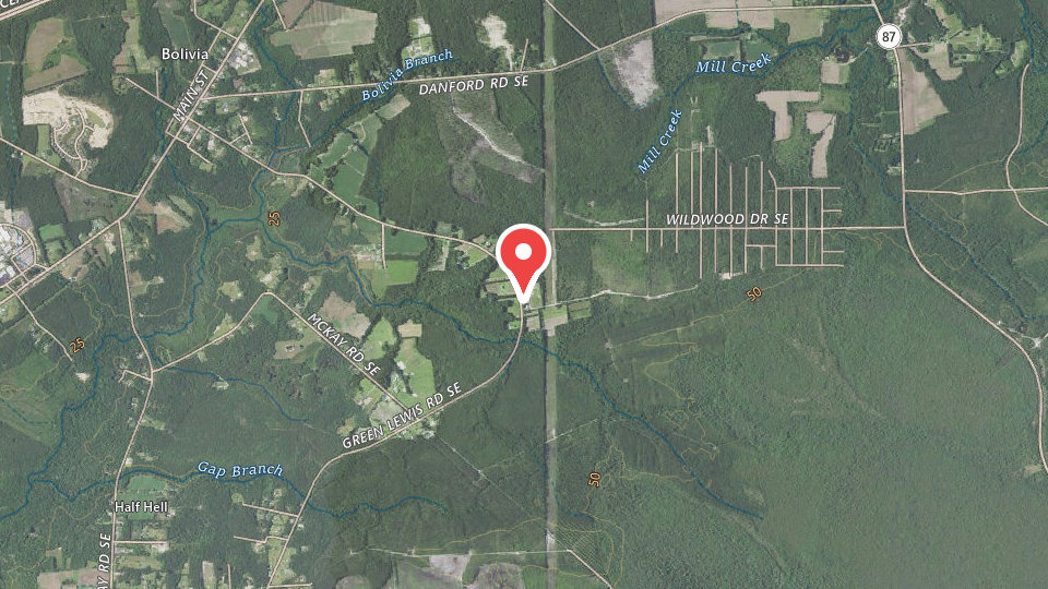 Map of Roans Branch Hunting Preserve