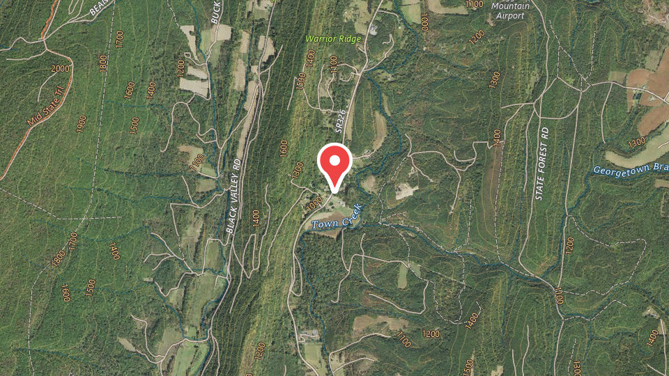 Map of Whispering Hollows Hunting Ranch