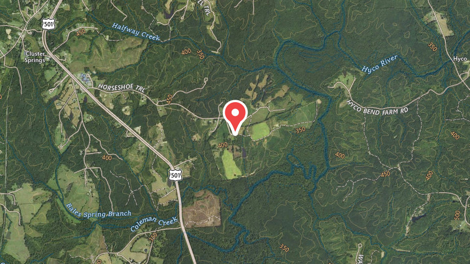 Map of Horseshoe Farm Hunting Preserve
