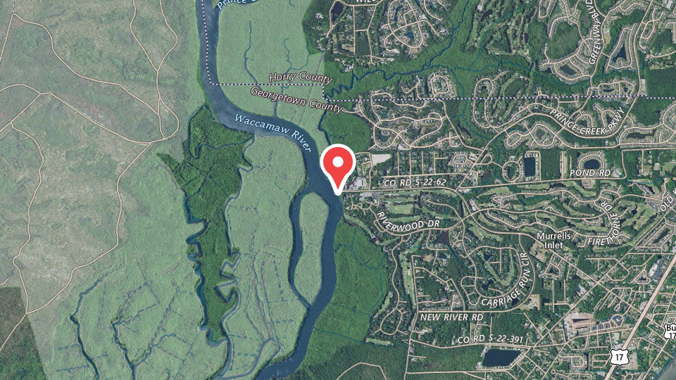 Map of Waccamaw outfitters