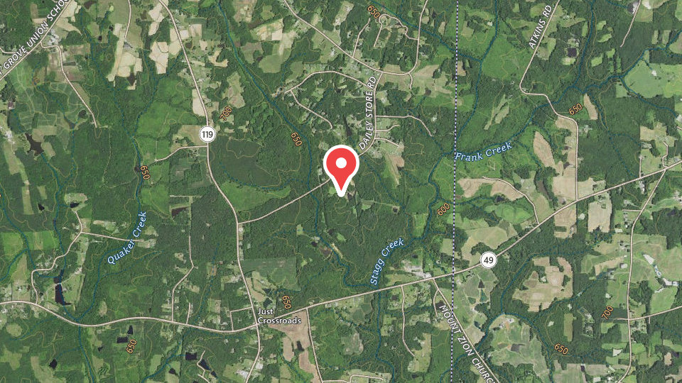 Map of Alamance Outdoors Sportsman's Club