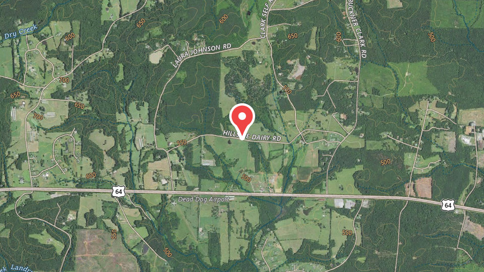 Map of Hickory Mountain Upland Preserve