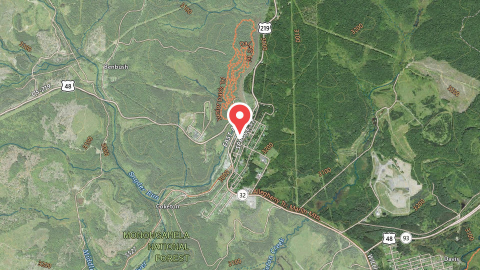 Map of Mountain Top Hunting Club