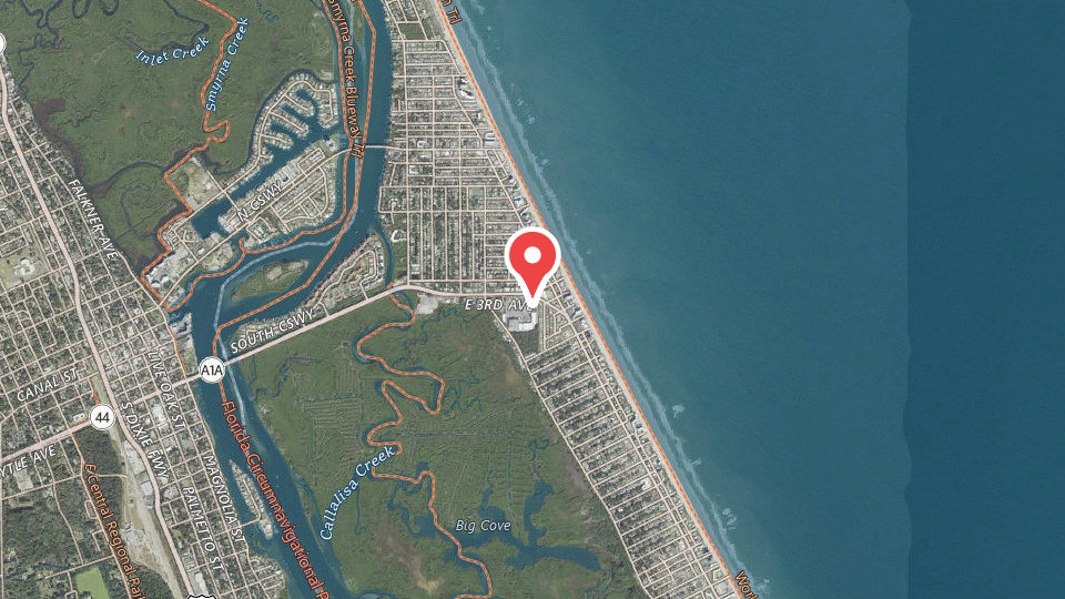 Map of Red Dog Surf Shop