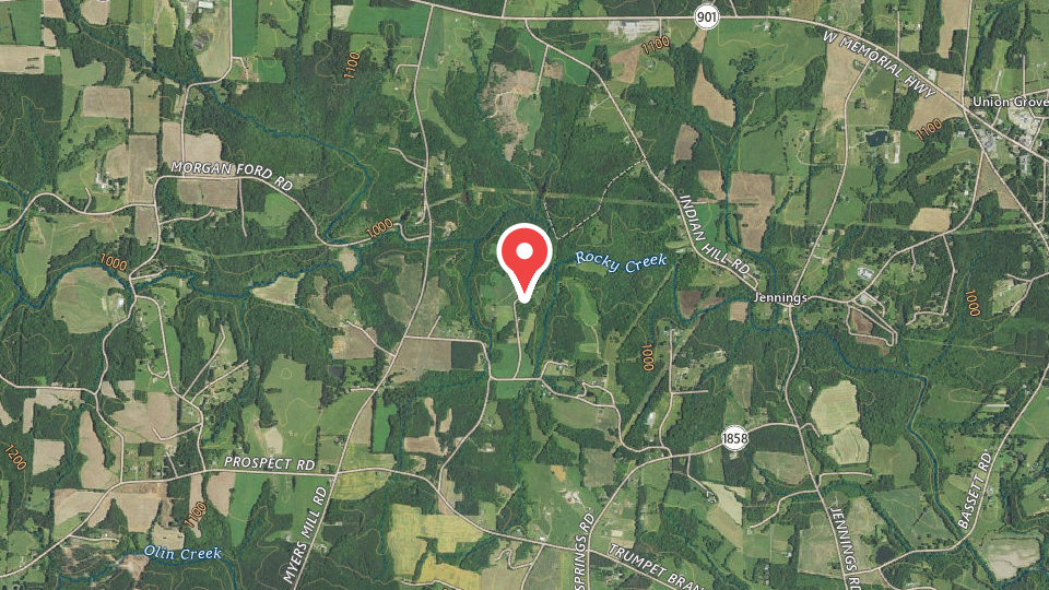Map of Waterfall Preserve NC Quail, Chukar, Pheasant Hunting Preserve
