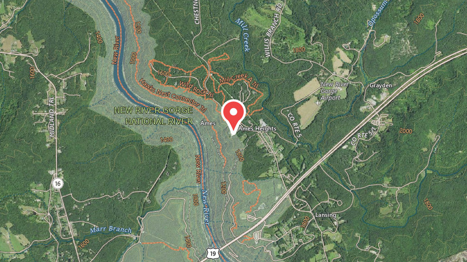 Map of Adventures on the Gorge, LLC