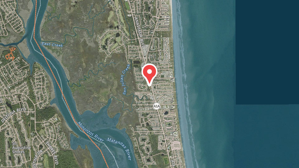 Map of St. Augustine Surf School