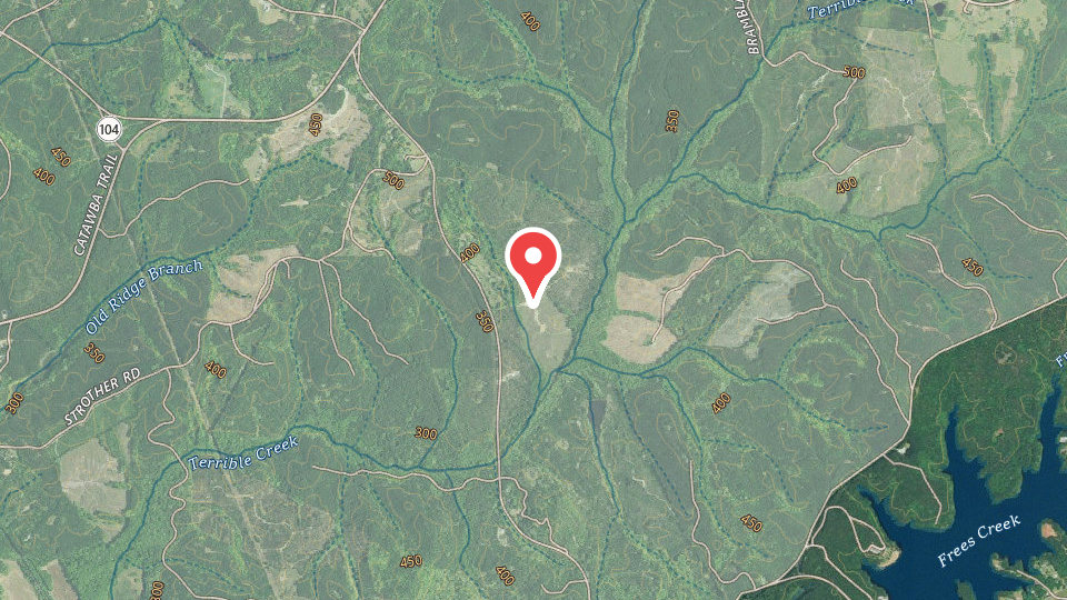 Map of Upland Wings Preserve