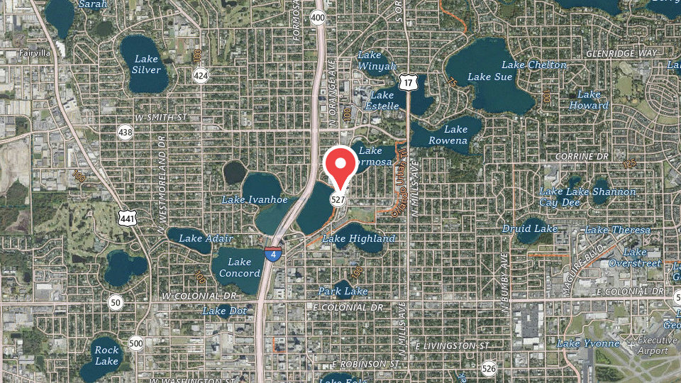 Map of Lake Ivanhoe Water Sport Rentals