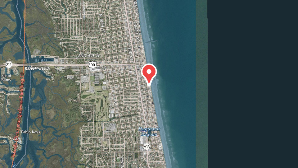 Map of Thompson Surf School
