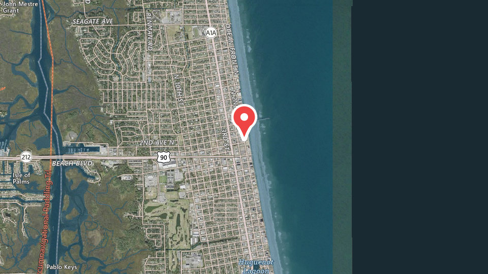 Map of Surf And Skate Surf Shop Jax Beach