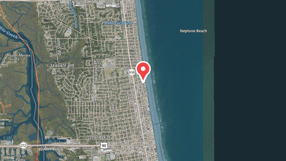 Map of IHeartSurf