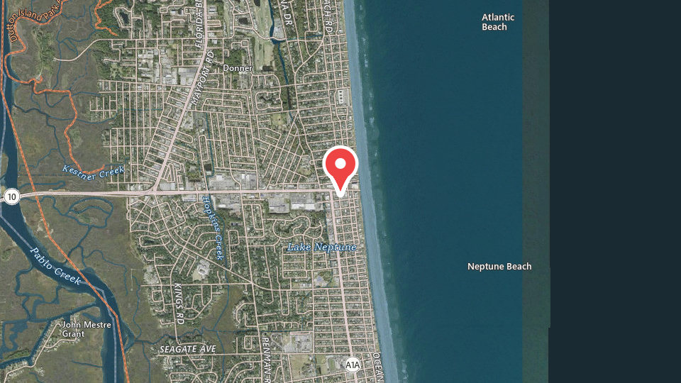 Map of Jax Surf & Paddle