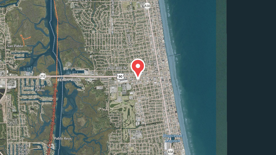 Map of Sunrise Surf Shop