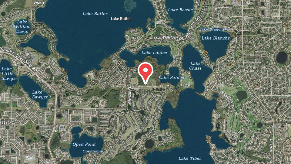 Map of Orlando Boat Rentals