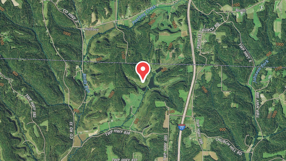 Map of Lodge at Starkey Hollow Whitetails