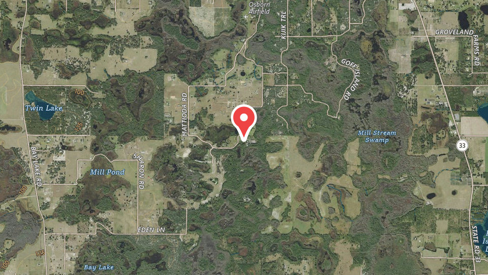 Map of Cypress Ridge Hunting Preserve