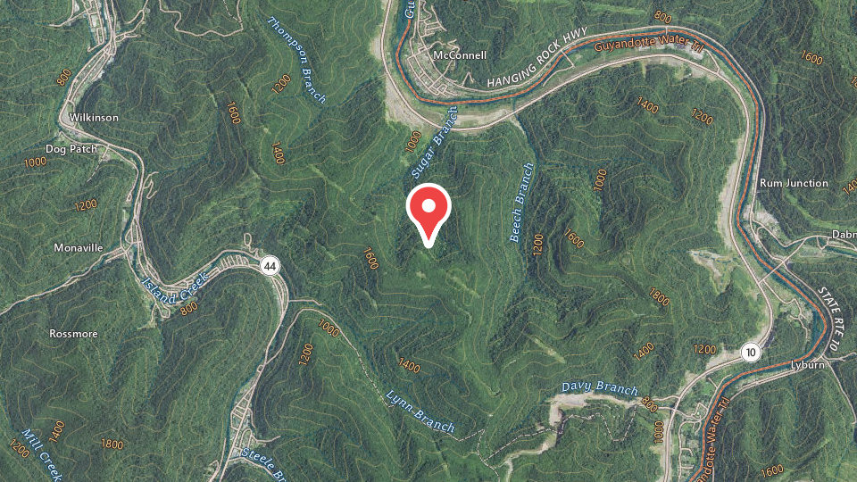 Map of HMT Bearwallow Trail System