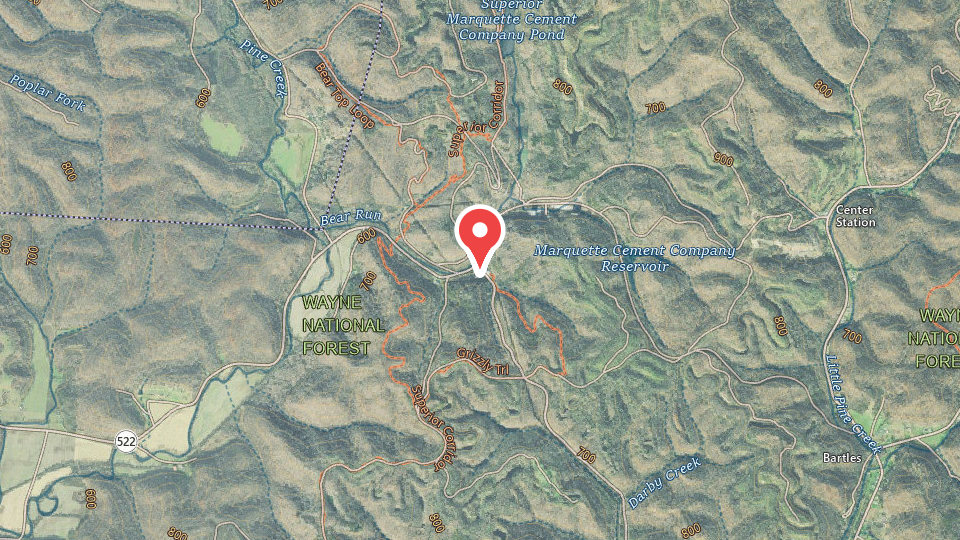 Map of Superior OHV Area
