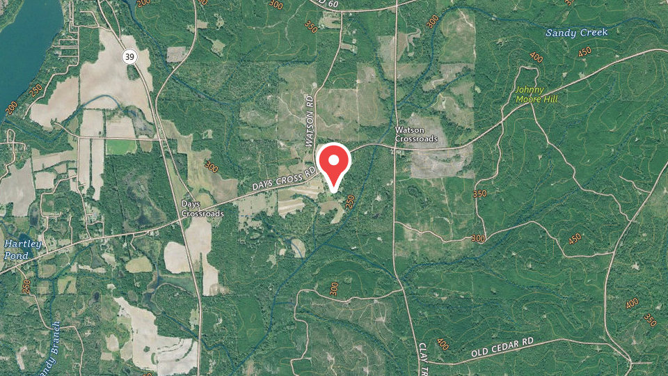 Map of Clay Hill Hunting