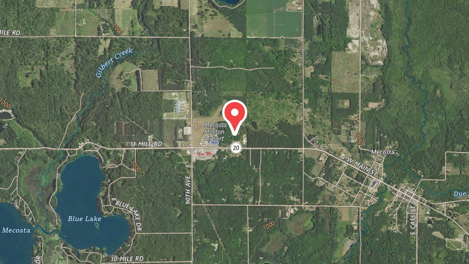 Map of Mecosta MX