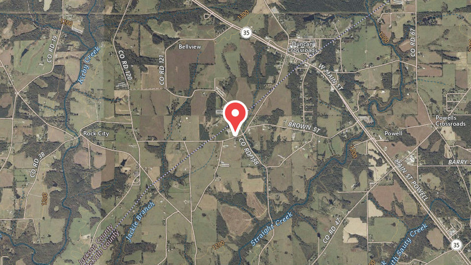 Map of Northeast Alabama Hunting Preserve