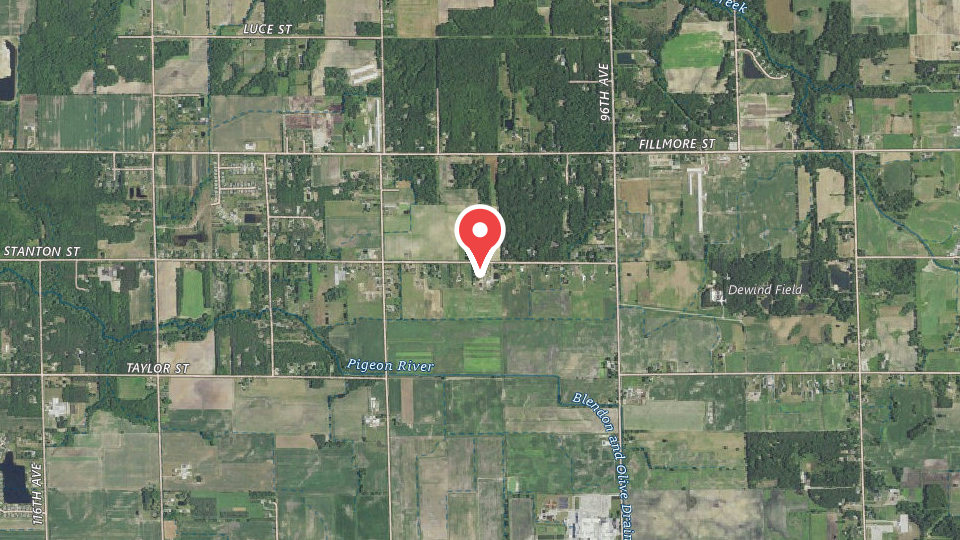 Map of Olive Acres Hunting Preserve