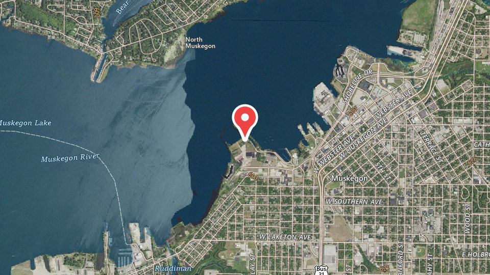 Map of Adelaide Pointe Marina