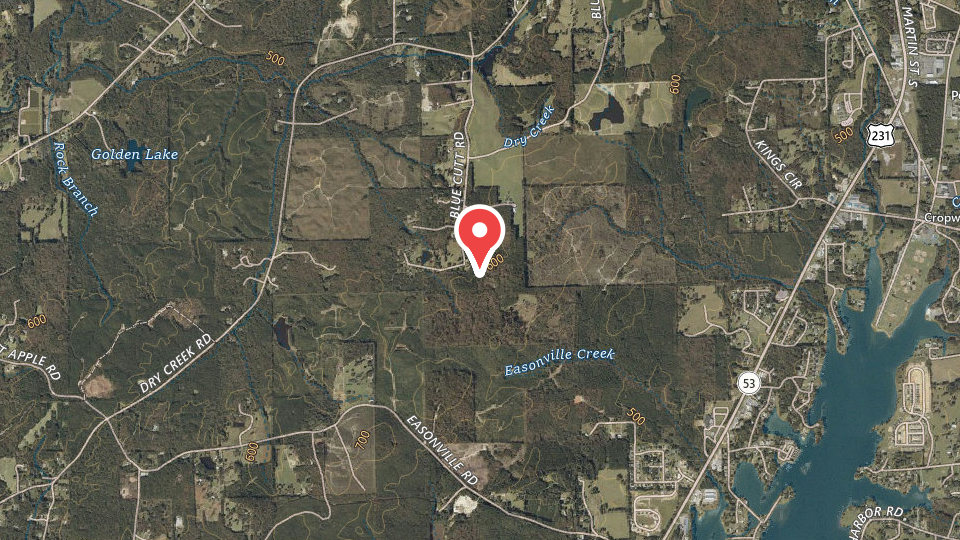 Map of Burnt Pines Hunting Preserve