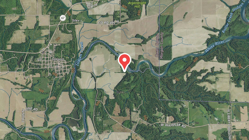 Map of Monroe County 4x4 Club Property