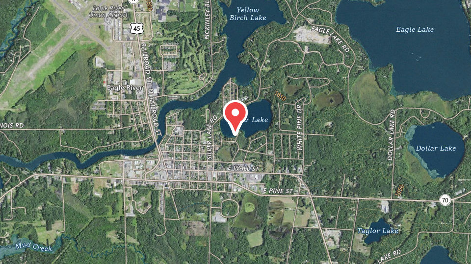 Map of Vilas County ATV/OHV Trails